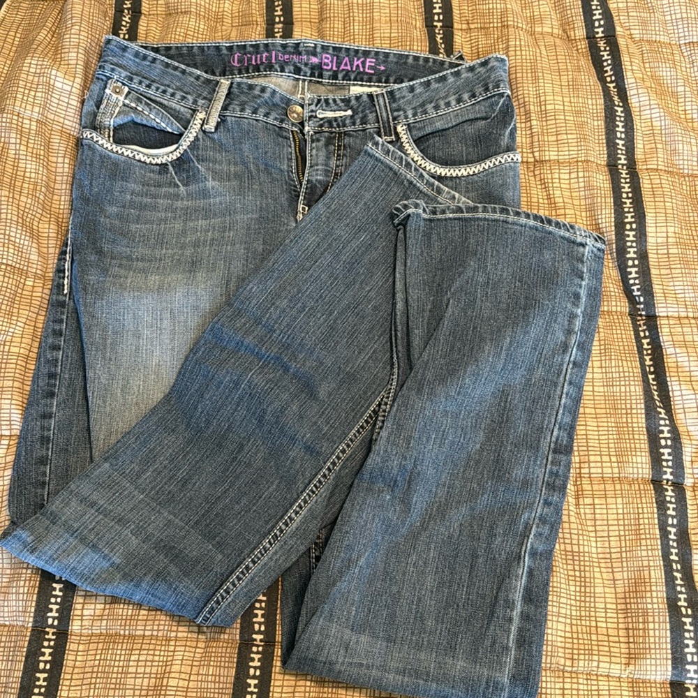 cruel denim boot cut jeans